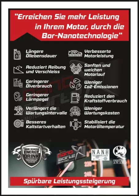 NanoBorTeX Benzin Additiv NanoBorX Systemreiniger mit BOR DAS ORIGINAL ! 2