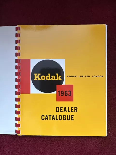 Vintage Photographic Ephemera Kodak Dealer Catalogue 1963