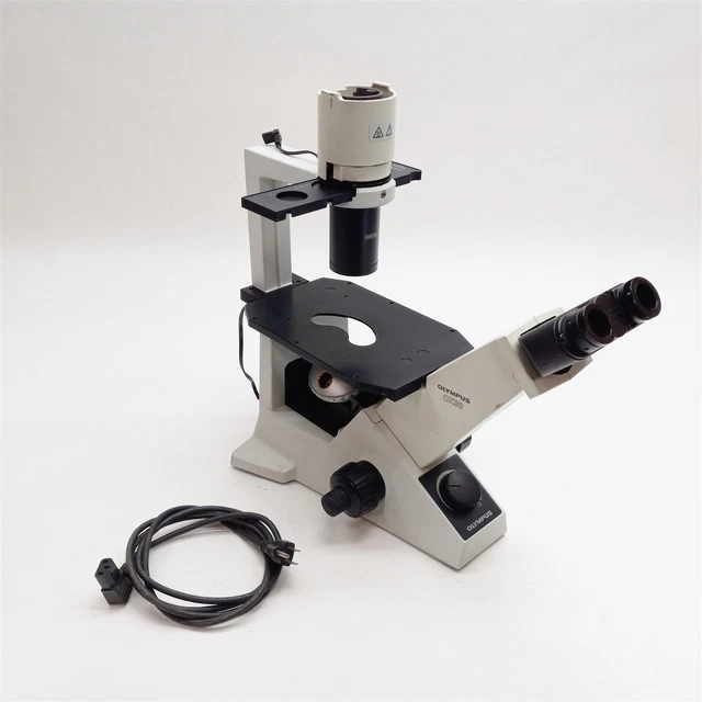 MICROSCOPE À CONTRASTE phase inversée Olympus CK30 CK30-F100 avec ...