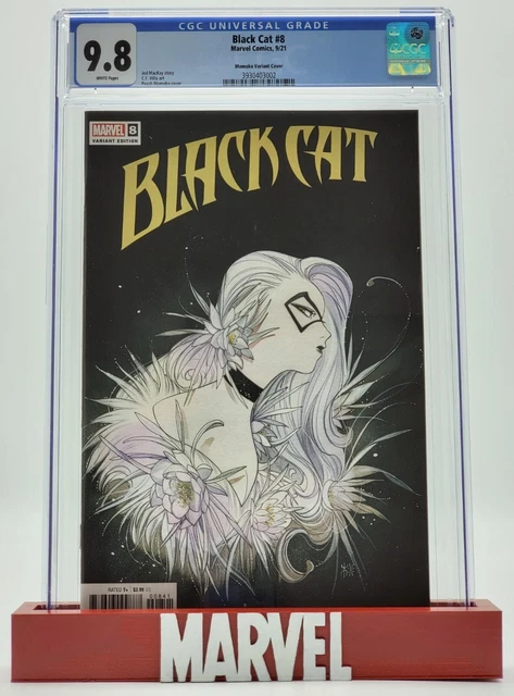 Black Cat #8 2021 CGC 9.8 Peach Momoko Variant Comic Book Cover Jed MacKay Art