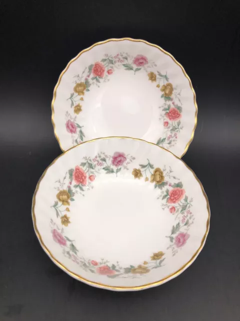 Pair of Royal Doulton ROSELL 5.5" Fruit/Dessert Bowls Excellent Condition