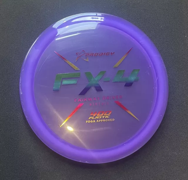 Used Prodigy Discs 400 FX4 174g Purple Rainbow Foil Fairway Driver Golf Disc