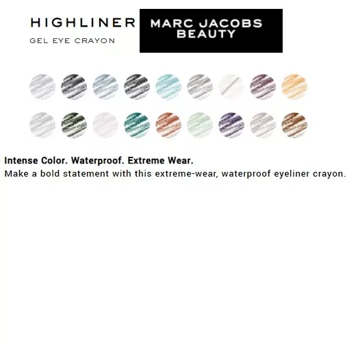 Marc Jacobs Highliner Gel Eye Crayon Assorted, Full Size, New, Sealed, FREE Ship