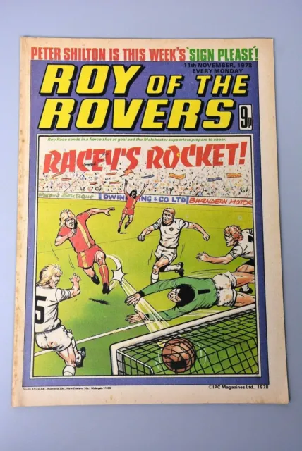 R&L Vintage Magazine Comic: Roy of the Rovers 11th November 1978