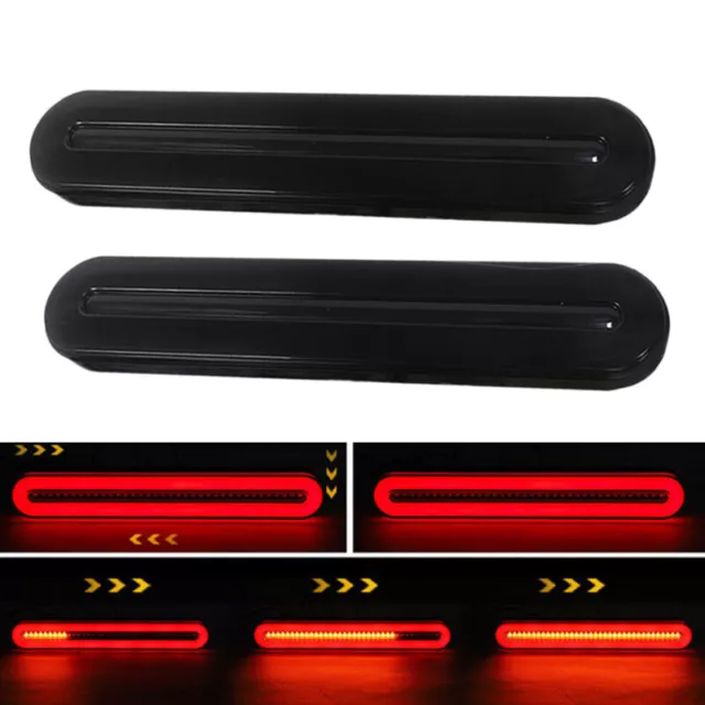 2stk Feux de freinage clignotants feux arrière DRL 36LED Truck Trailer