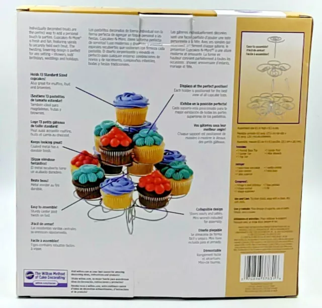 NEW WILTON Cupcake N More Dessert Stand Display Holds up to 13 Cupcakes! 2