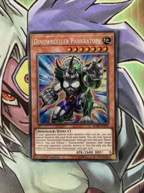 BLHR-EN070 Dinowrestler Pankratops Secret Rare 1st Edition NM Yugioh Card