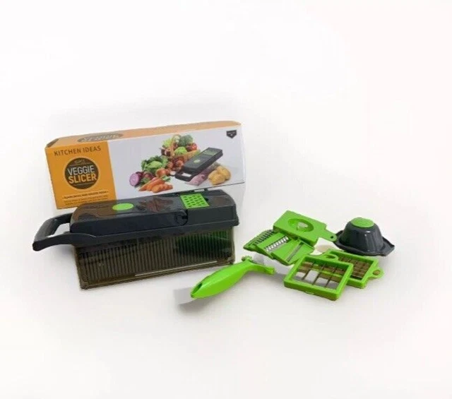 VEGGIE SLICER FOR Kitchen 16 pcs Black and Green Gift For New Home new