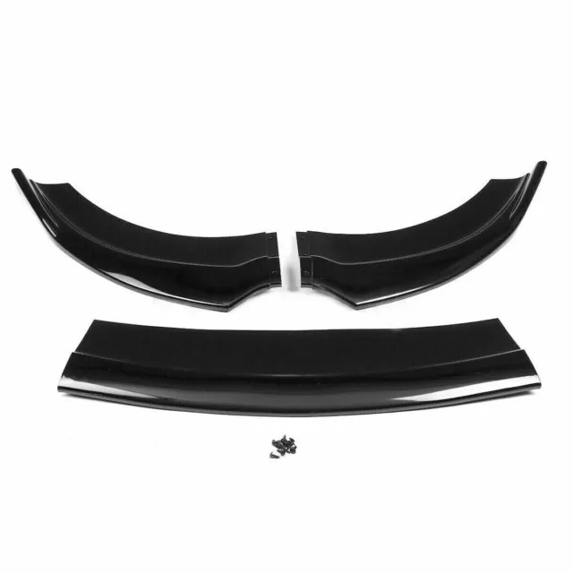 For Dodge Charger SRT Scat Pack 2015-2022 Glossy Black Front Bumper Lip Splitter 2