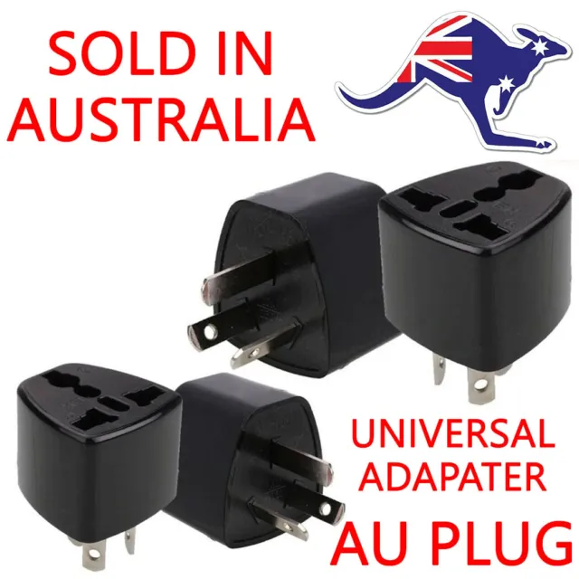 AU Australian Power Plug Adapter AUS to UK/EU Universal 3 pin Converter NEW