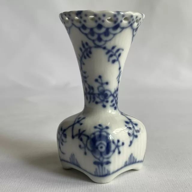 Vtg Royal Copenhagen Blue Fluted Full Lace 3" Vase #1161 Vtg Royal Copenhagen Blue Fluted Full Lace 3" Vase #1161