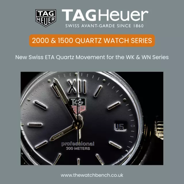 TAG HEUER Service - 1500 & 2000 Series - New Quartz Movement WK & WN