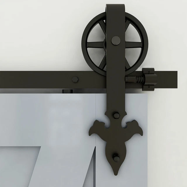 Sliding Barn Door Hardware Rail Kit 4/5/6/8/10FT for Single/Double Wood Doors