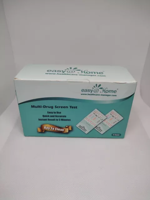 Kit de prueba de detección de múltiples fármacos fácil rápido preciso 5 pruebas expiración: 06/08/24
