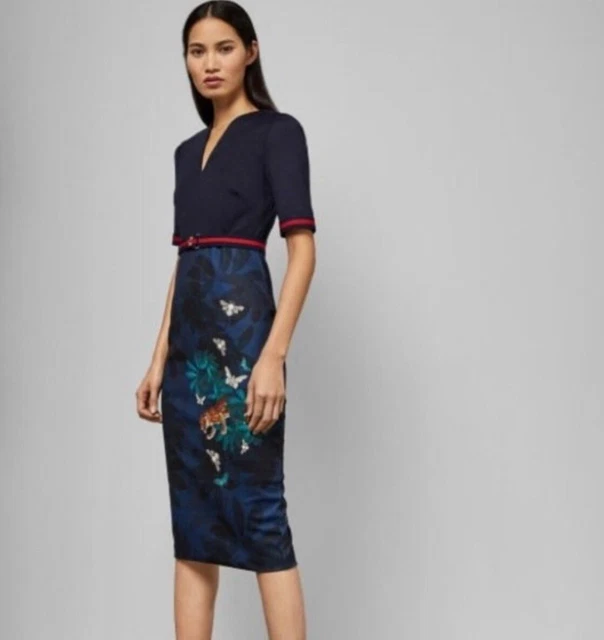 TED BAKER YALILA Houdiini dress 60.00 PicClick