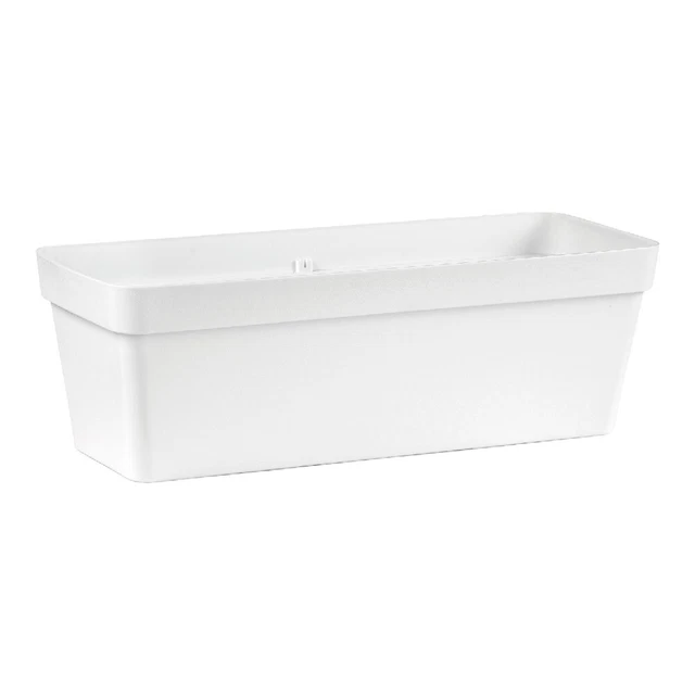 Portavaso Classico In Plastica Arcadia – 38x33 Cm, Colore Spazzolato, Resistente UV, Con Foro Di Drenaggio Opzionale
