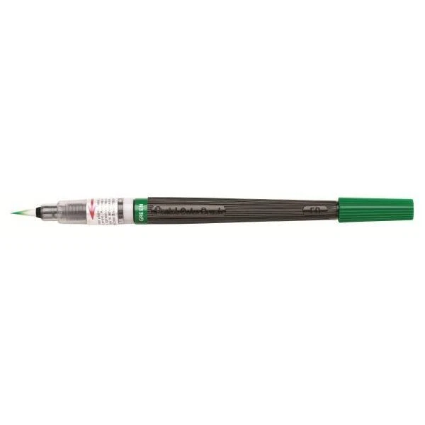 Pentel GFL Colour Brush – Set 6 Pennelli A Inchiostro Base Acqua, Colori Assortiti, Punta In Nylon, Ricaricabili