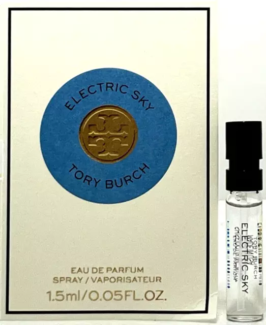 TORY BURCH ELECTRIC SKY EAU DE PARFUM VIAL SPRAY FOR WOMEN 0.05 Oz SAMPLE SIZE!