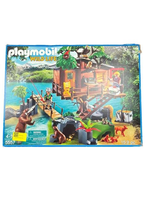 PLAYMOBIL WILDLIFE ADVENTURE Tree House 153pc Set Missing 50