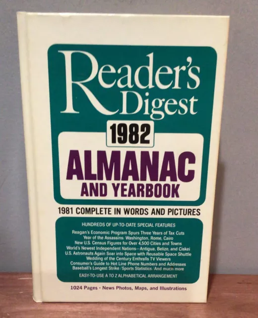 Reader’s Digest 1982 Almanac and Yearbook - Hardcover