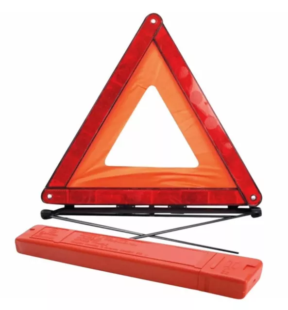 P1 Autocare Warning Triangle With Integrated Metal Stand & Storage Case