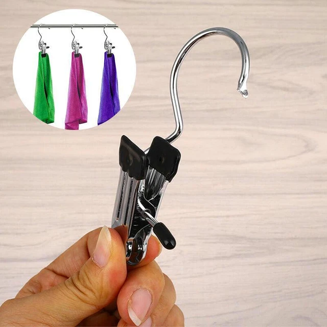 10 pz clip a gancio portatili in metallo per vestiti scarpe stivali (L5U8
