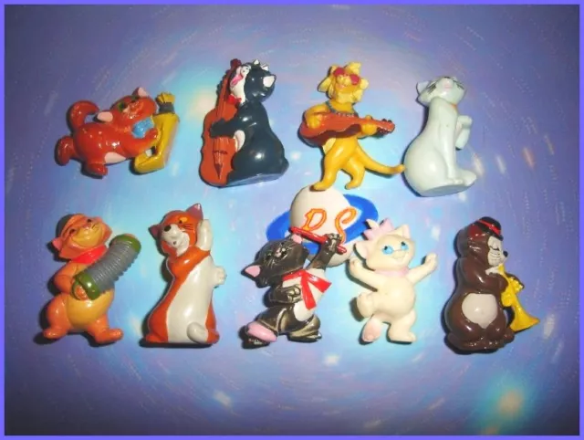 Disney Aristocats 1989 Kinder Surprise Figurines Full Set - Figures Collectibles