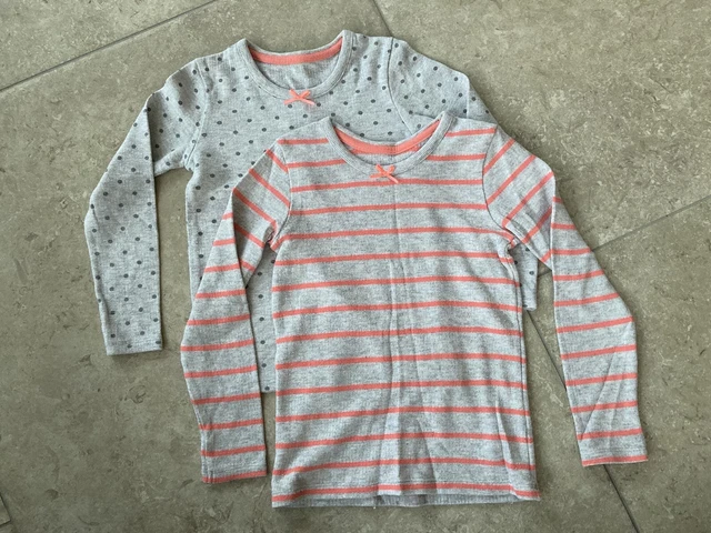 M&S long sleeved childrens thermal tops Age 6-7 Excellent cond