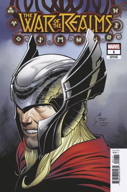 WAR OF THE REALMS #1 1:50 Joe Quesada Virgin Marvel Comics 2019 - NM or Better