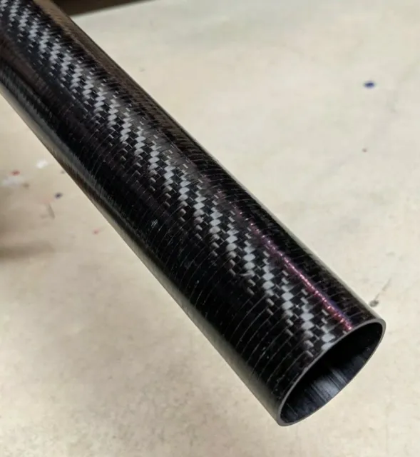 Carbon Fiber Tube Twill Weave 1.50 x 1.60 x 24 inch
