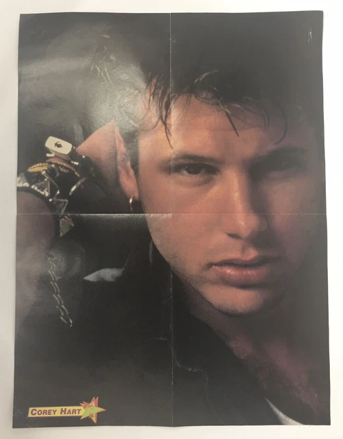 VINTAGE COREY HART & JOHN CAFFERTY 80s Teen Magazine Centerfold Poster