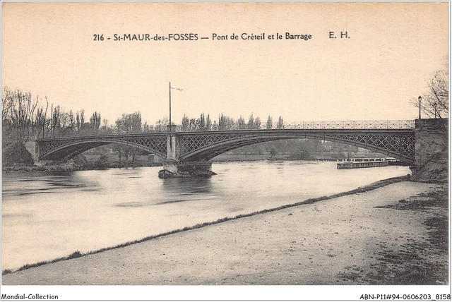 ABNP11-94-1009 - SAINT-MAUR-DES-FOSSES - pont de CRETEIL et le barrage