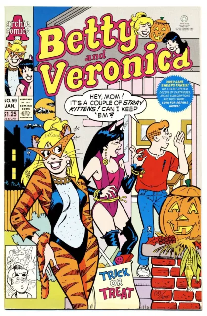 BETTY AND VERONICA #56 VG, Direct, Archie Comics 1993 Stock Image