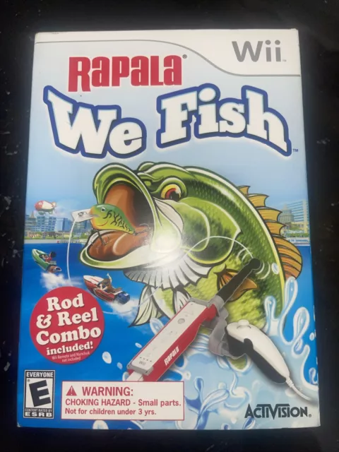 RAPALA: WE FISH with Rod Bundle (Nintendo Wii, 2009) Rare $49.99 - PicClick