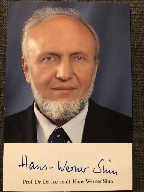 Handsignierte AK Autogrammkarte *HANS-WERNER SINN* Wirtschaftswissenschaftler