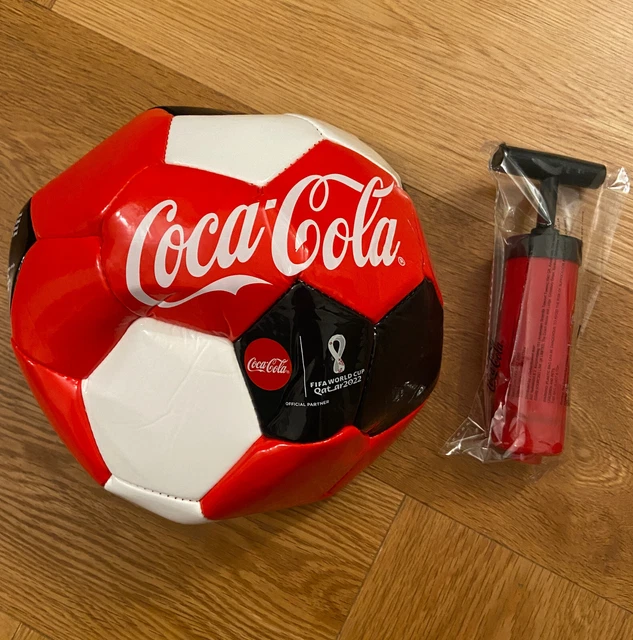 BRAND NEW COCACOLA FIFA World Cup Qatar 2022 Football Size 5 & Pump