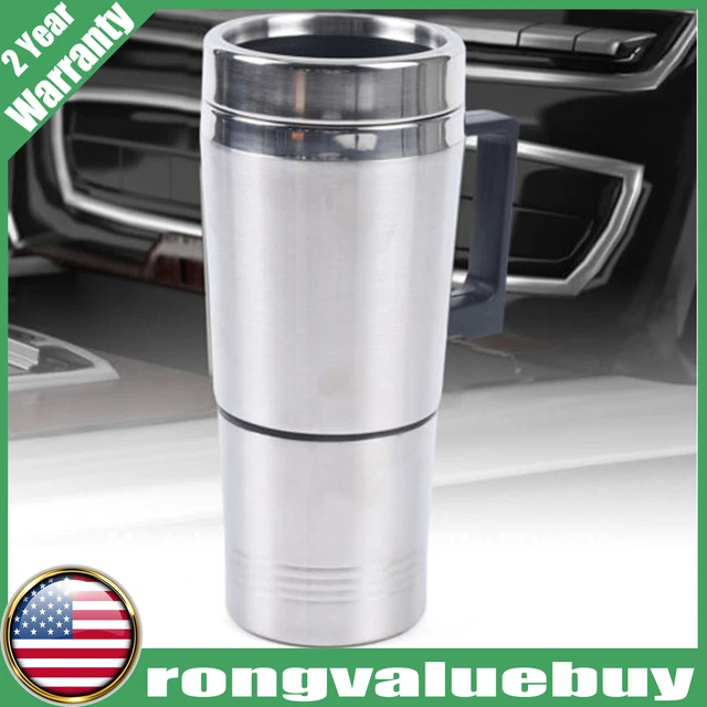 12V Car Coffee Maker Stainless Steel Travel Pot Mug Heating Cup Kettle Portable