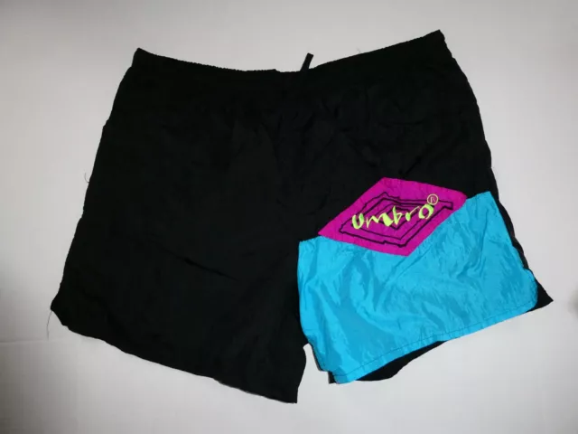 Vintage 90s Umbro Color block Shorts, Size Large (L), Rare Colors, Made in USA