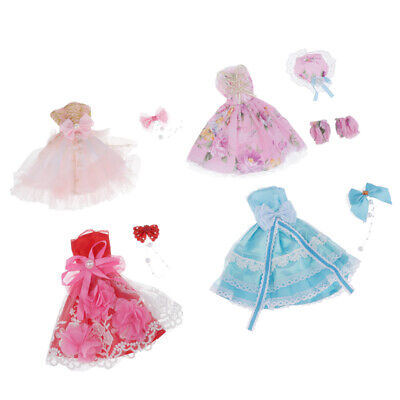 Set di vestiti da principessa alla moda adatti per abiti da donna per bambole da 3