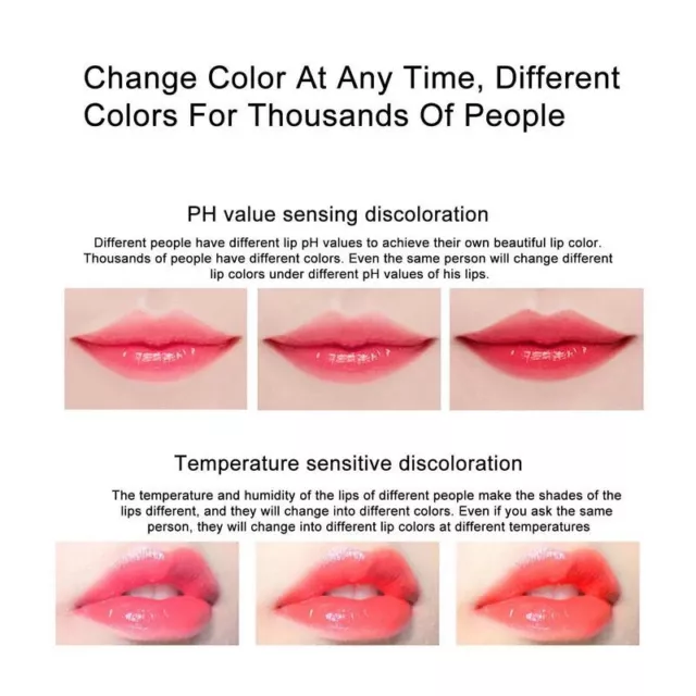 Lippenstift Carotin Farbwechselnde Feuchtigkeitsspendende Wasserfest Lang Plasti 2
