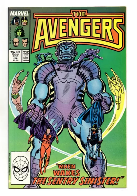 Avengers Vol 1 No 288 Feb 1988 (VFN+) Marvel, Modern Age (1980 - Now)