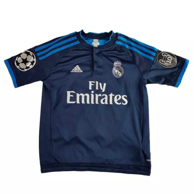 Adidas Real Madrid FC James Rodriguez #10 Football Soccer Jersey 2015 Kids 9-10Y