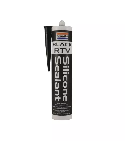 Black Silicone RTV Adhesive Sealant Waterproof Gasket Flexible High Temp 310ml