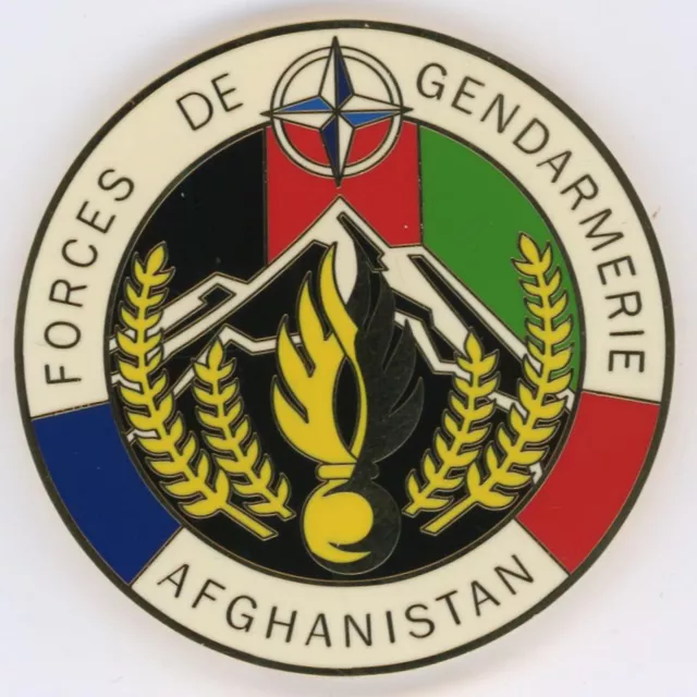 Gendarmerie en Afghanistan Médaille de table 67 mm  GDM