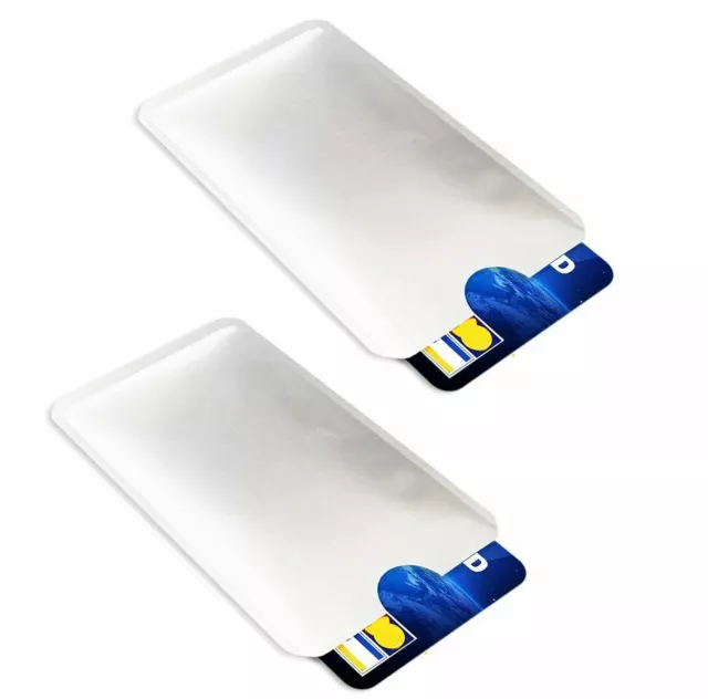 2x RFID Credit Debit ID Card Sleeve Protector Blocking Safety Shield Anti Theft