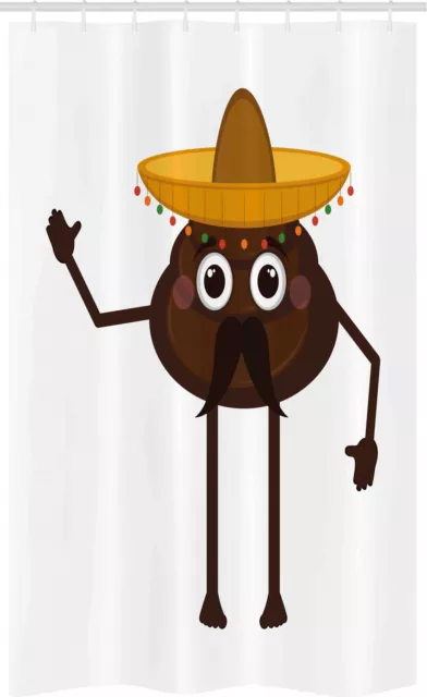 caca Emoticon Cortina de Ducha Un divertido Turd mexicana