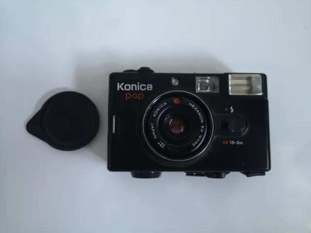 vintage Konica Pop  mit Hexanon 36mm F4 Objektiv Kamera Kompaktkamera