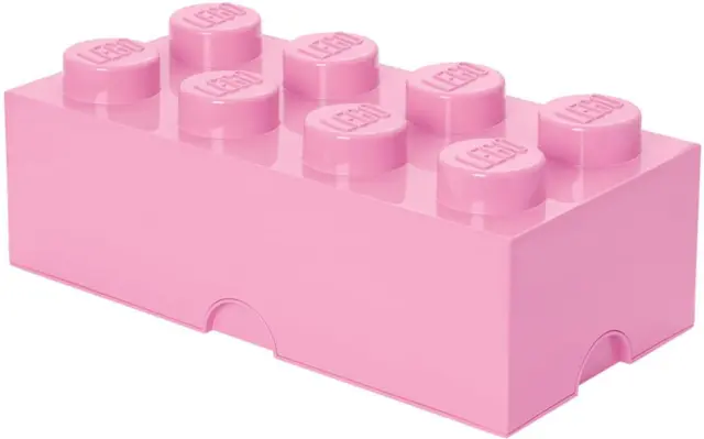 LEGO ladrillo de almacenamiento 8, rosa claro