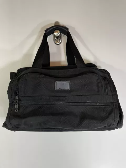 Tumi Alpha Sport Travel Gym Carry On Bag Black Nylon 18” x 11” x 9” - Read