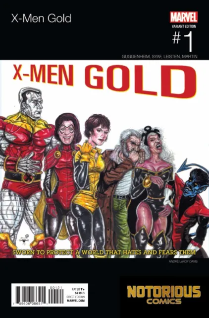 X-Men Gold #1 Hip Hop Variant Marvel Comics 1st Print